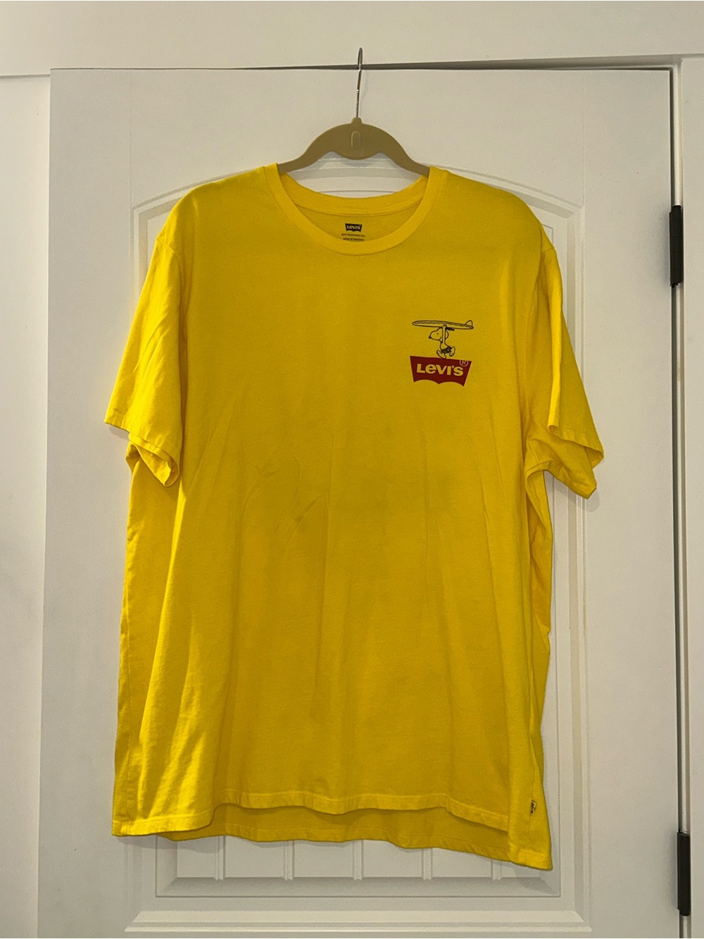 NWOT Levis x Peanuts Snoopy No Dogs On Beach Bummer Graphic T Shirt Size 3XL